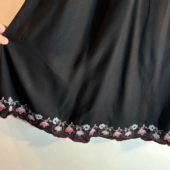 LOVE & LEGEND Sz 14 Tunic Dress Embroidered Floral Tassels Made in India Boho - Picture 6 of 10